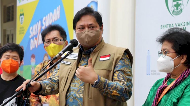 Menteri Koordinator Bidang Perekonomian sekaligus Ketua Komite Penanganan Covid-19 dan Pemulihan Ekonomi Nasional (KPCPEN), Airlangga Hartarto/Repro